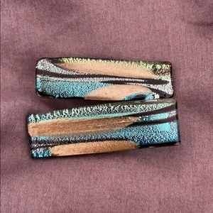 Italian Murano Blown Glass Hair clips